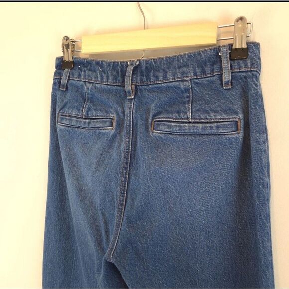 LOFT Women's The Wide Leg Jeans Front Patch Pockets High-Rise Size 27/4P - Picture 6 of 14